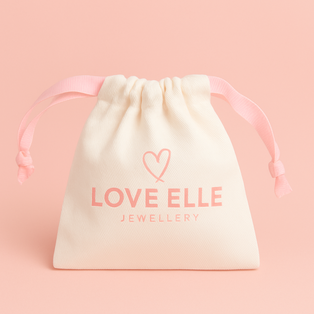 Love Elle Linen Drawstring Gift Bag Pouch