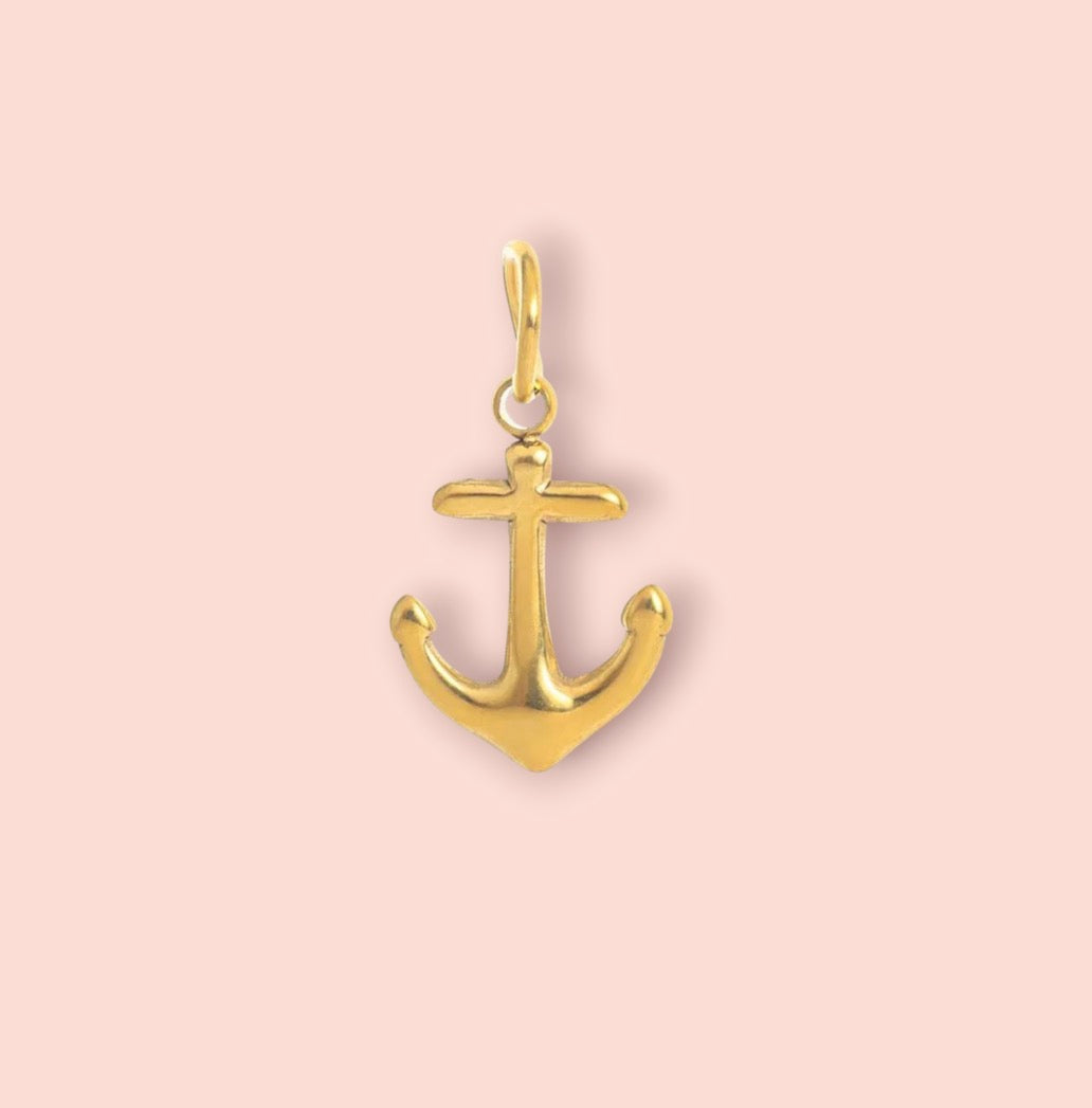 18K Gold Plated Anchor Charm