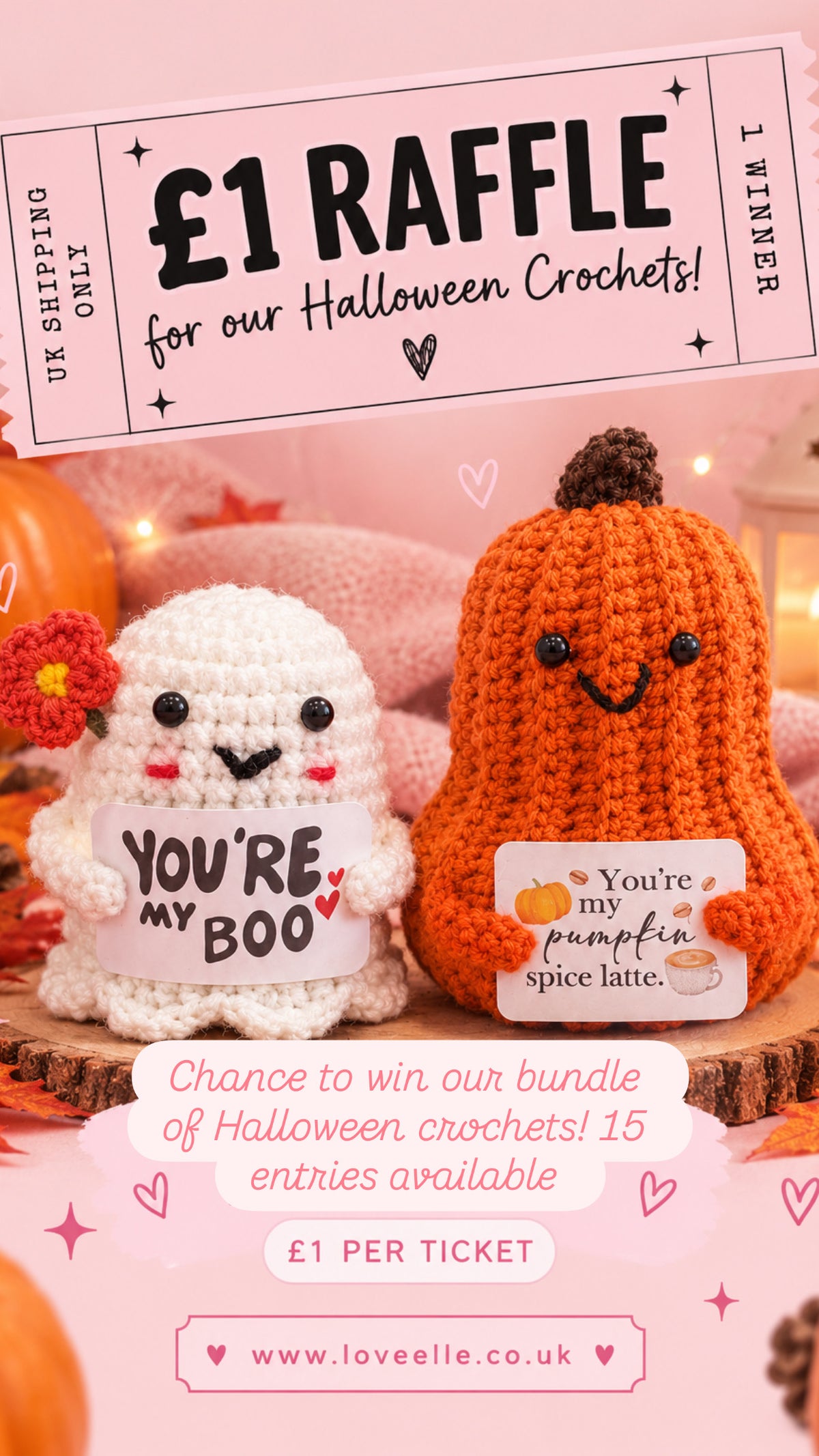 £1 Raffle - Crochet Halloween Plush Bundle