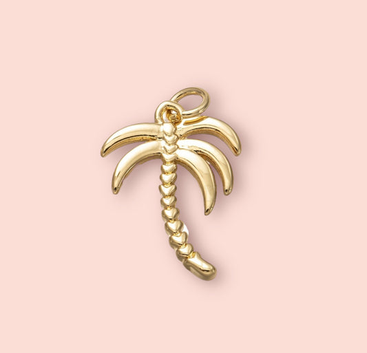 18K Gold Plated Palm Tree Charm