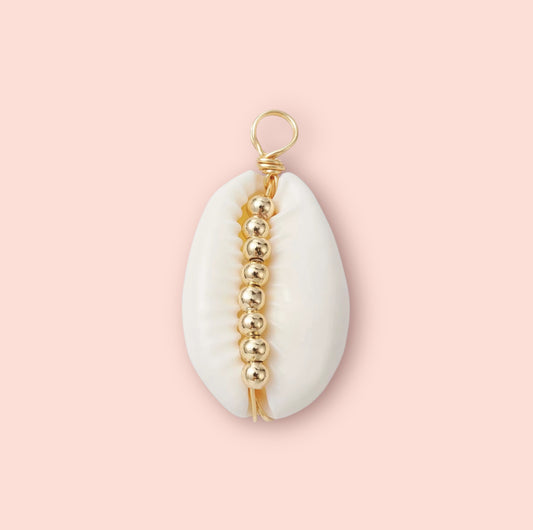 18K Gold Plated Cowrie Shell Charm