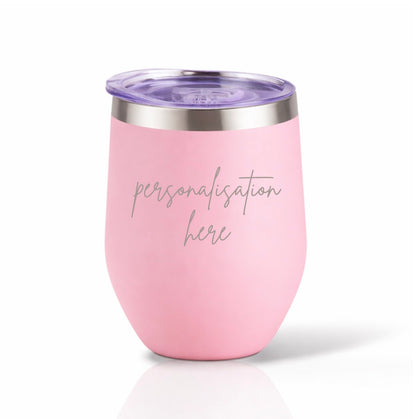 Personalized 12oz Tumbler, Engraved Cup, Insulated, Thermos, Stainless Steel