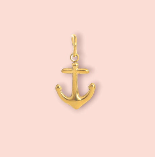 18K Gold Plated Anchor Charm