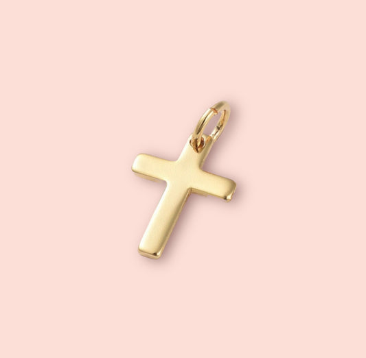 18K Gold Plated Cross Charm