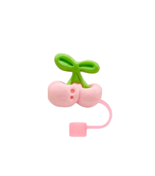 Pink Cherry Straw Topper