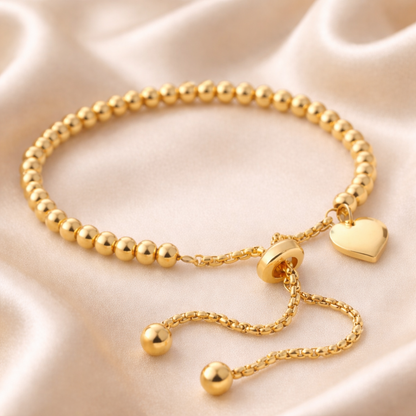 18K Gold Plated Beaded Bracelet