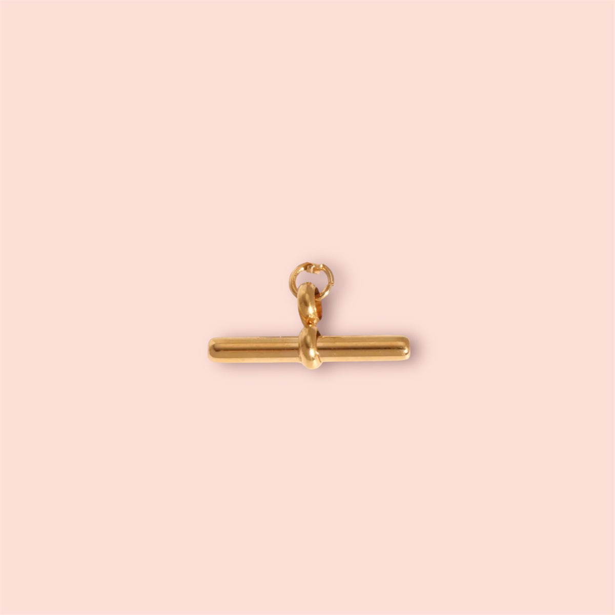 18K Gold Plated T Bar Charm