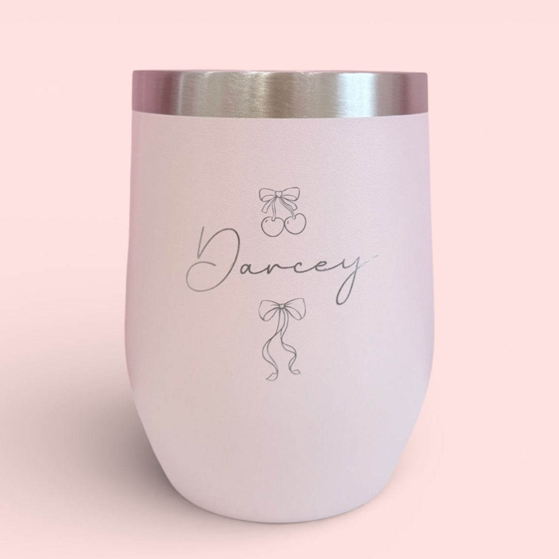 Personalized 12oz Tumbler, Engraved Cup, Insulated, Thermos, Stainless Steel