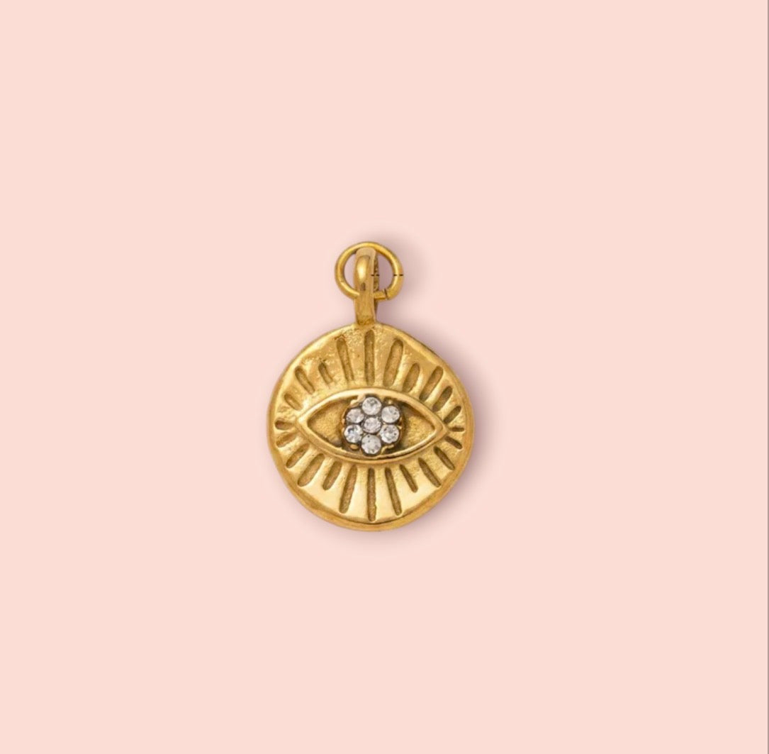 18K Gold Plated All Seeing Eye protector Charm (Copy)