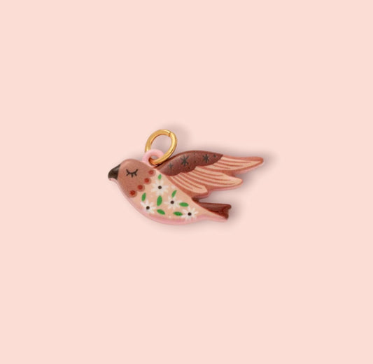Enamel Bird Charm