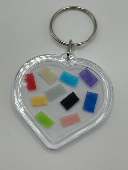 Eras Tour Genuine Confetti Keyring Taylor Swift Concert Souvenir Keychain