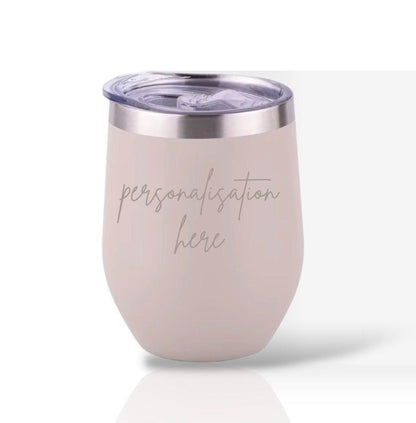 Personalized 12oz Tumbler, Engraved Cup, Insulated, Thermos, Stainless Steel
