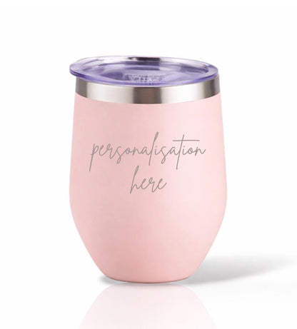 Personalized 12oz Tumbler, Engraved Cup, Insulated, Thermos, Stainless Steel